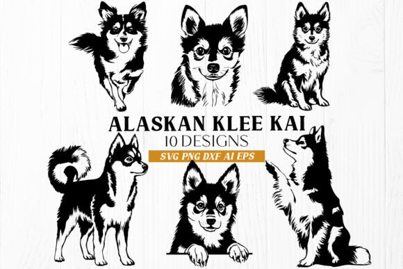 Alaskan Klee Kai Dog SVG PNG DXF EPS AI