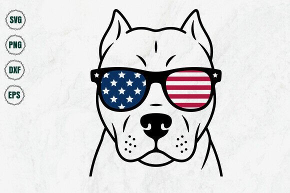 American Flag Sunglasses Dog SVG – A Designer's Verdict