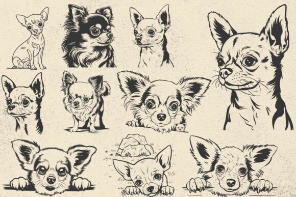 Chihuahua SVG Bundle, Dog Svg Cricut