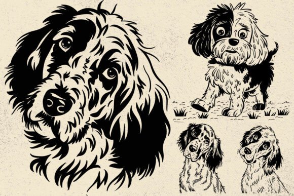 English Setter Svg, Dog Svg Files