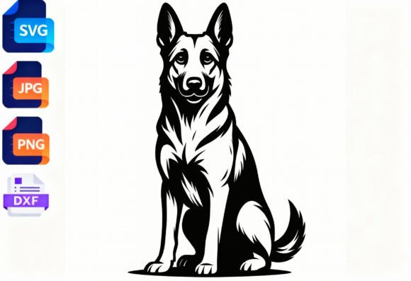 German Shepherd Dog SVG DXF PNG JPG Review