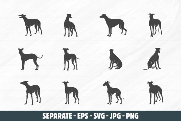 Greyhound Dog Svg, Greyhound Dog Vectors