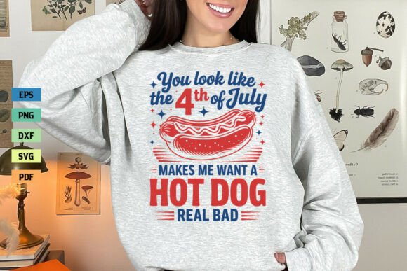 Hot Dog SVG 4th of July SVG Shirt PNG