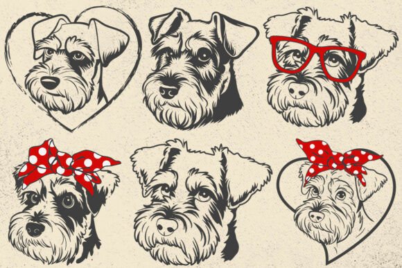 Miniature Schnauzer, Dog Svg Cricut