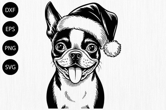 PEEKING DOG SVG Christmas Tree Dog Review for Embroidery