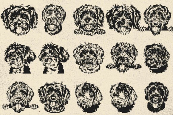Schnoodle Dog Svg Files for Cricut