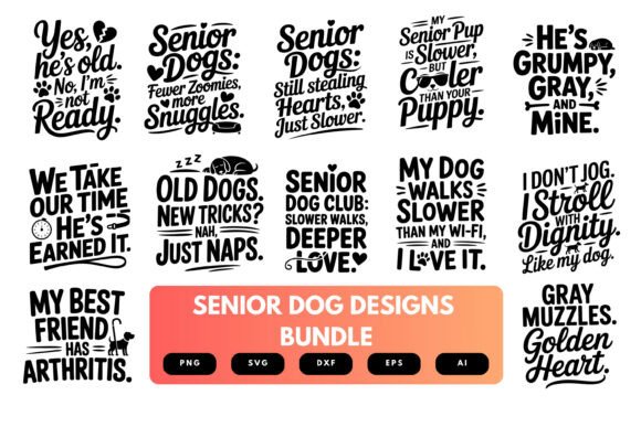 Senior Dog SVG Bundle Review