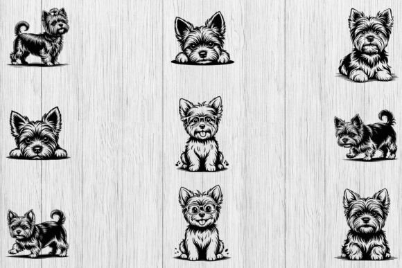 Yorkshire Terrier Dog Svg Bundle Review for Embroidery
