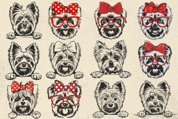 Yorkshire Terrier SVG for Embroidery Projects